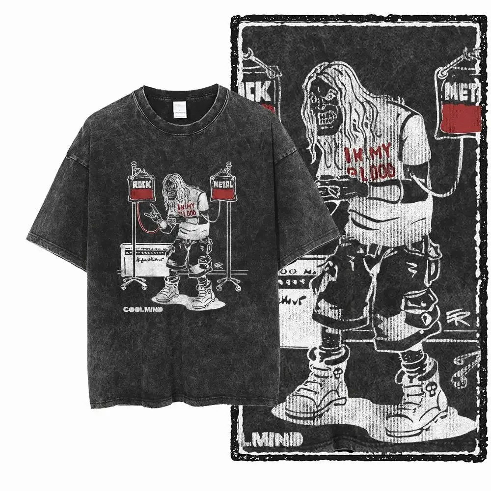 Men  New Summer Pattern T-shirt 100% Cotton Material Trendy and Fashionable Suitable for Both Men and Women and Versatile in Use