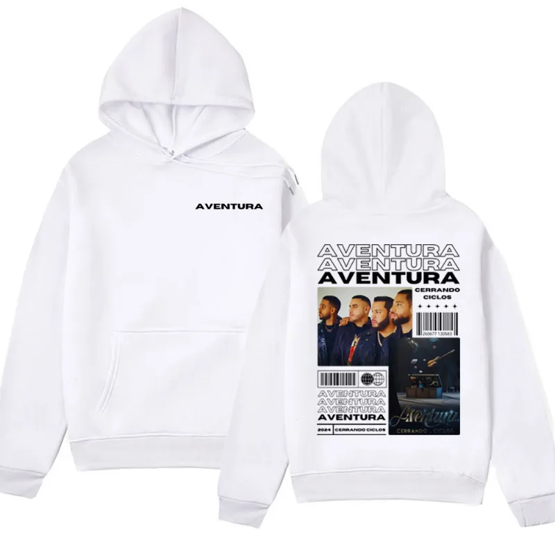 Rapper Aventura Cerrando Ciclos Tour Hoodie Men Fashion Hip Hop Streetwear Sweatshirts Retro Harajuku Pullover Oversized Hoodies