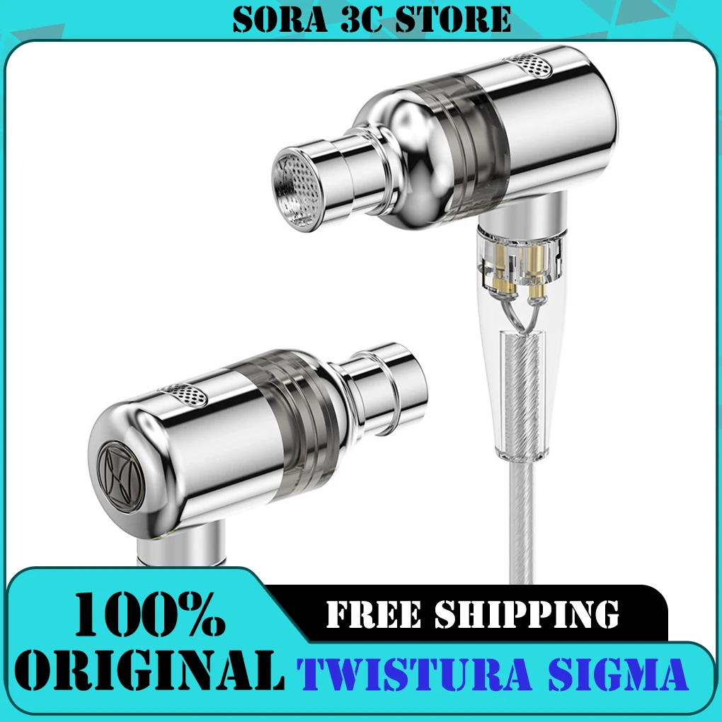 TWISTURA SIGMA Hybrid 1DD+1BA HiFi Wired in-Ear Earphones Dual Driver IEM with High Resolution Sound Powerful Bass Clear Details