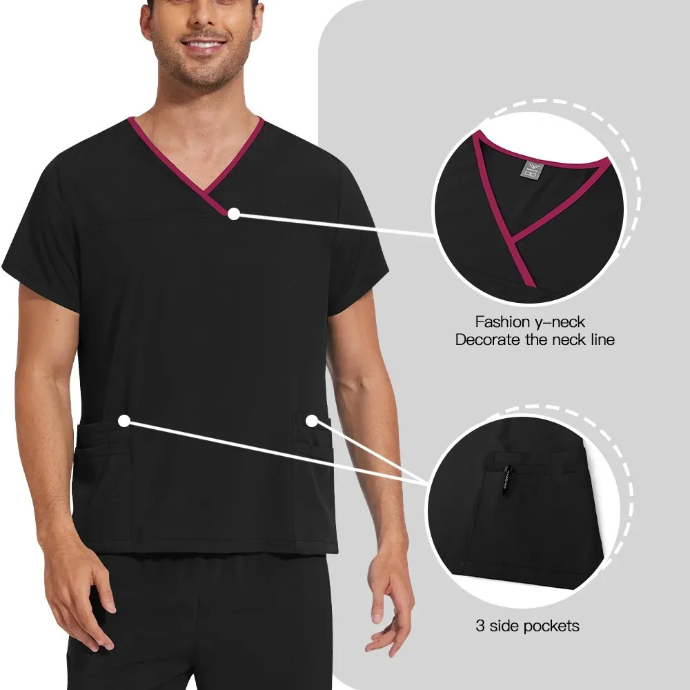 

Doctor Nurse Scrub Set Wholesale Price Uniforms Unisex Straight Pants Set Hospital Accessories Nursing Workwear