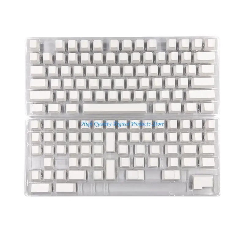 

U2JE PBT Keycaps Minimalistic White for 108 104 100 980 96 84 75 68 64 61 Layouts