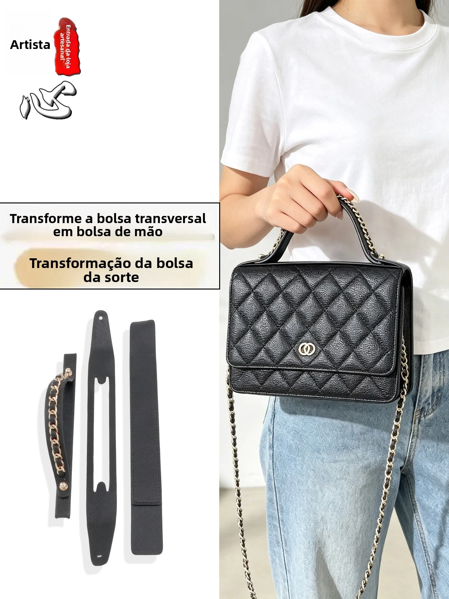boutique-artisanale-sangle-de-sac-woc-amelioree-sans-dommage-avec-coussinet-anti-usure-et-poignee-pour-sac-a-chaine-metallique-amovible-et-elegant