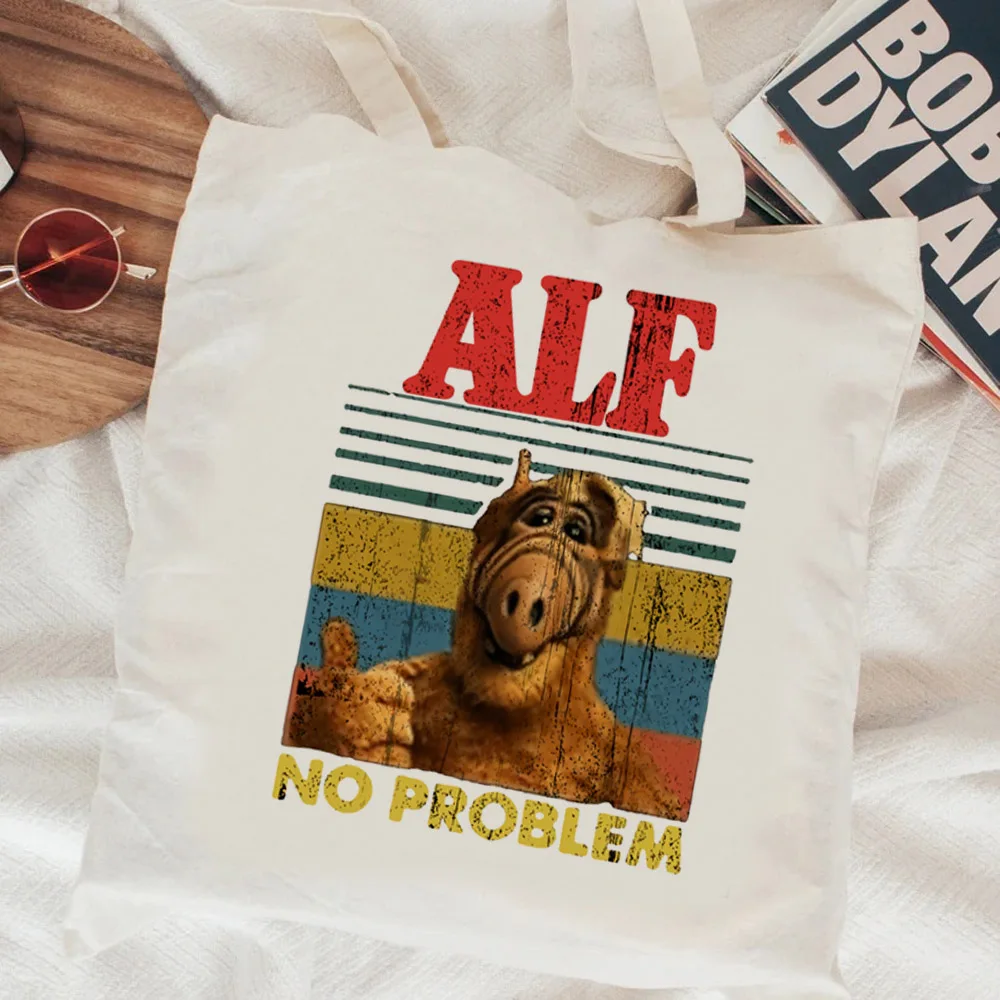 

Сумка для покупок Alf Alien, хлопковая перерабатываемая сумка, многоразовая сумочка
