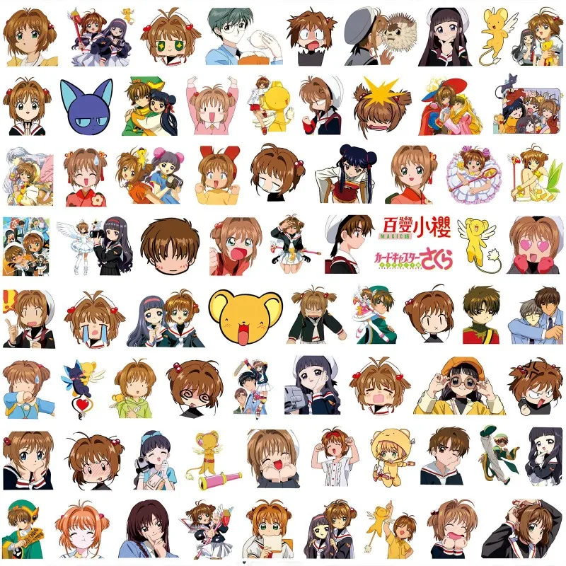 82pcs Cartoon Personality Card Captor Sakura Creative Doodle Decorative Stickers