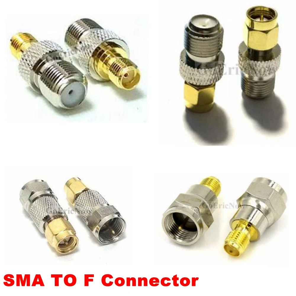 SMA to F RG6 Adapter Female to Female Coaxial Connector Female to Male Coax Adapter for WiFi Radio TV Antenna FPV Drone