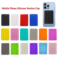 10PCS Silicone Mobile Phone Fixing Suction Cup Double Sided Fixed Pad Car Mounted Bracket Case Universal Anti Slip Suction Cup