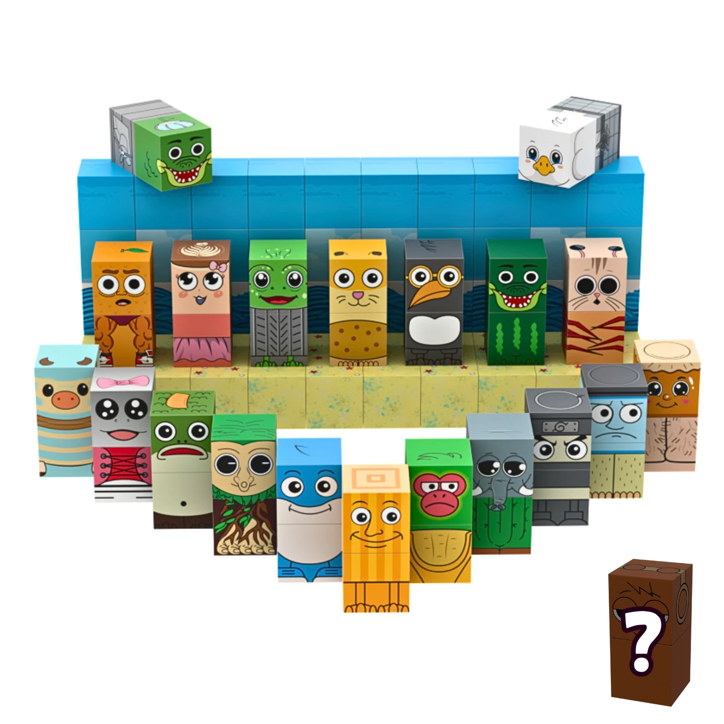 Blocco da costruzione magnetico Tralalero Tralala ‌   Magnete Cube Mine World Set Bombardiro Crocodilo ‌   Figura giocattolo con blocchi magnetici