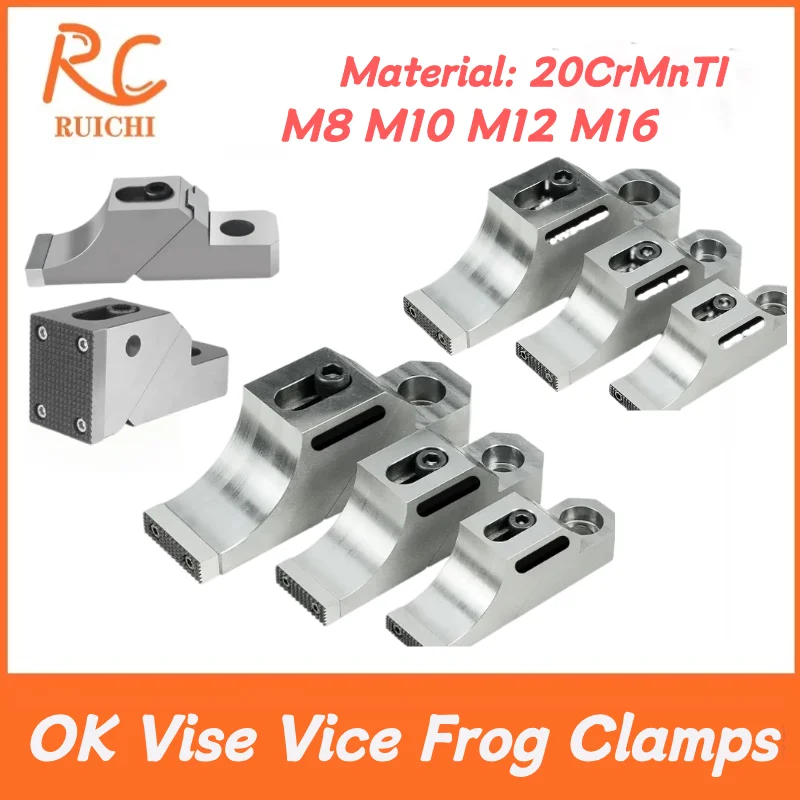 CNC Side Fixture Clamp Fixed Precision Fixtures Clamping OK Vise Vice Frog Clamps Flat End Bench Vice Workholding Fixturing