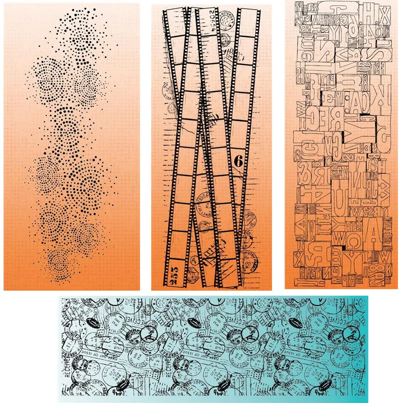 Фон прозрачный штамп печать для DIY Скрапбукинг альбом декоративный прозрачный штамп A8001