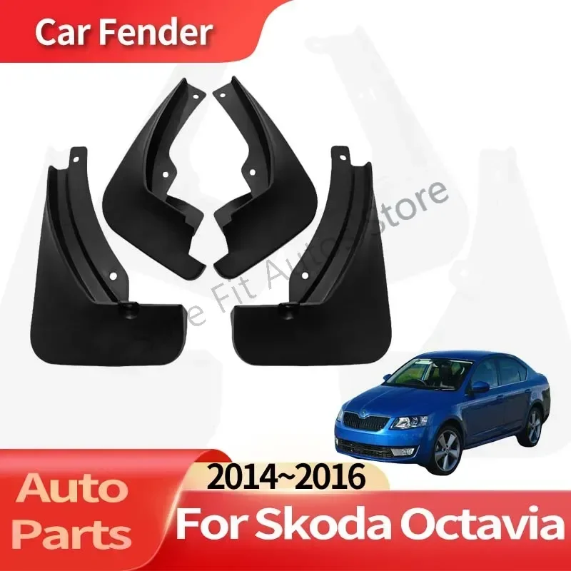 

Auto Accessories For Skoda Octavia 2014~2016 hatchback Car Fender Anti-sand Splash Mud Guard Skin Punch-free Installation Tools