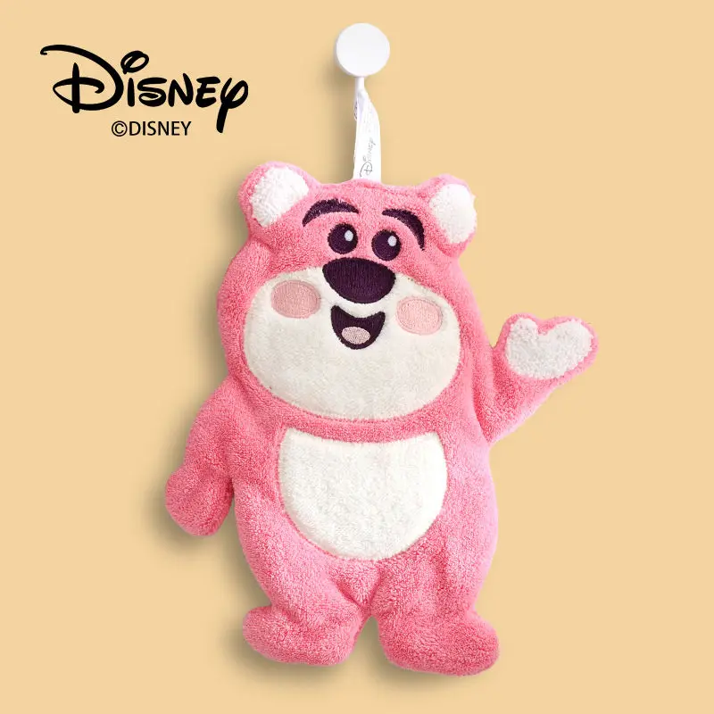 Disney Cartoon Lotso New Cute and Sweet Home Kitchen Bathroom Water-Absorbent Quick-drying Thickened Coral Velvet Hand Towel