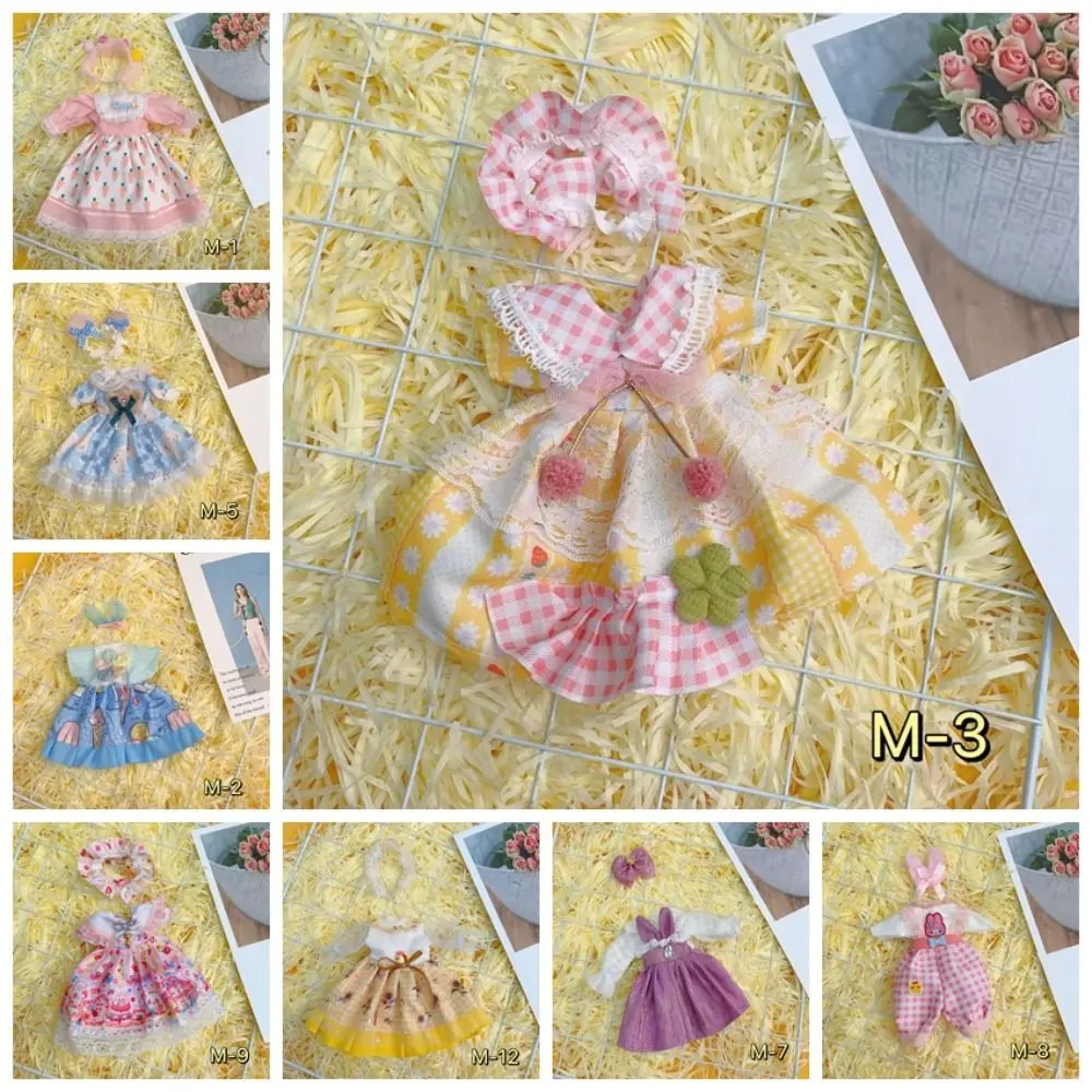 Lolita Style 30cm Doll Clothes Headwear Sweet 30cm Doll Princess Skirt Elegant 30cm Doll Clothes Princess Dress 1/6 Doll