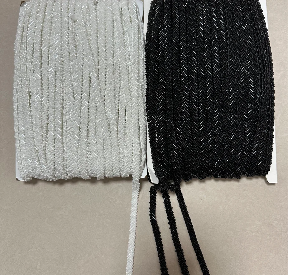 1/5 Metri 7mm Bianco Latte In - Beaded Trim Fringe recensione e prezzo