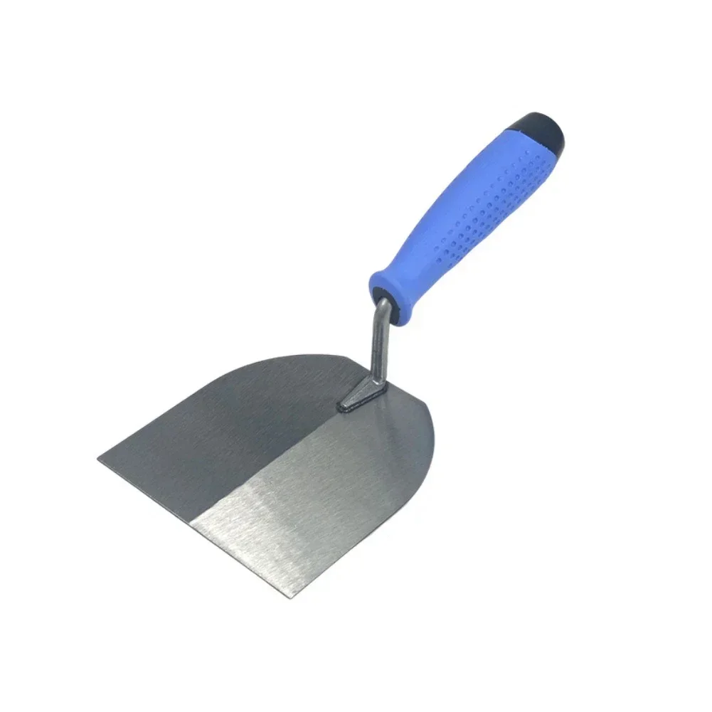 Heavy Duty Flat Head Trowel with Stainless Steel Blade and Dual Color Non Slip Handle for Masonry Tile Laying and Work
