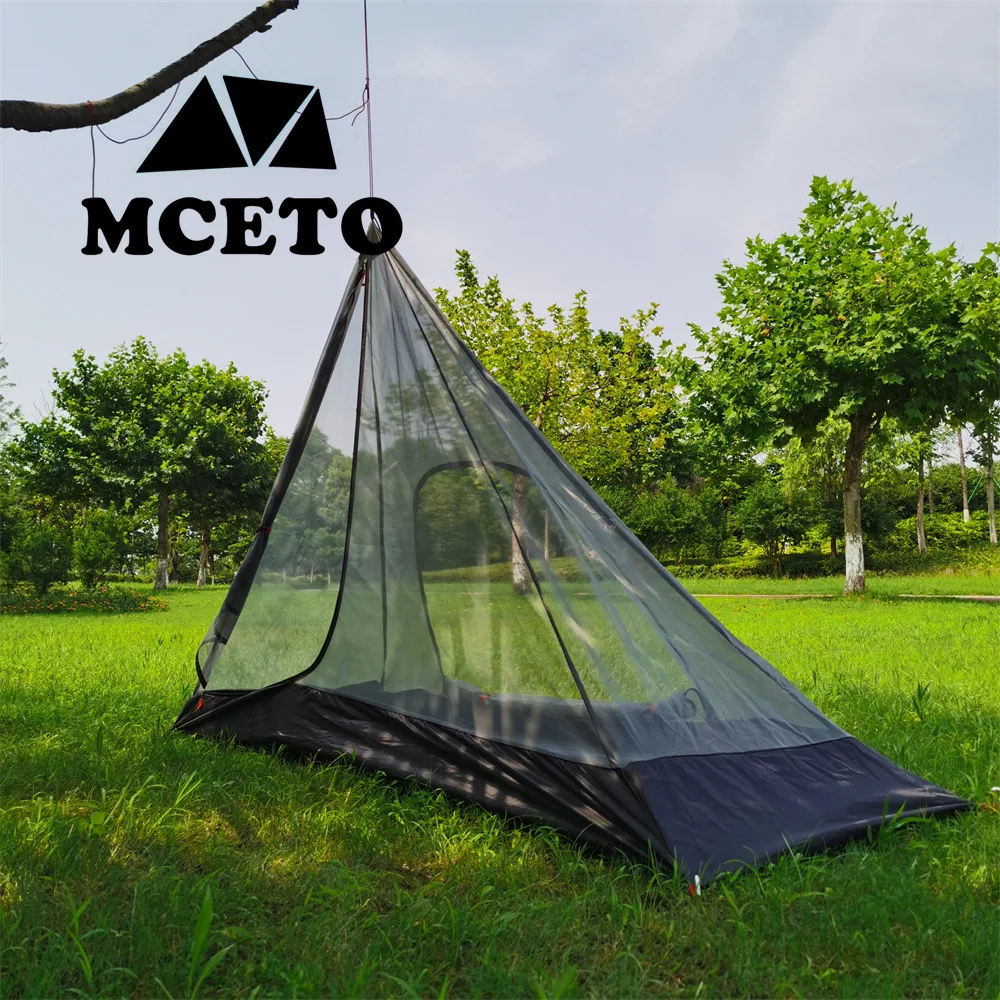 320/400 Pyramid Tent‘s Inner Mesh Tent Square Rodless Summer Mosquito Net Light Weight for Outdoor Camping Backpacking Hiking