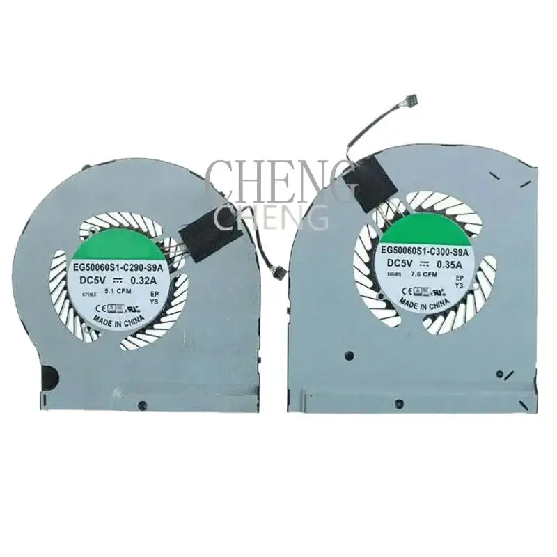 مروحة تبريد وحدة المعالجة المركزية الجديدة GPU لـ DELL Alienware 13 R3 ALW13E EG50060S1-C300-S9A CTT #2