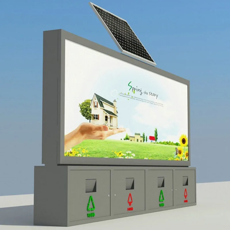 2025Customized Solar Advertising Billboard Solar Billboard Lights Solar Billboard Light Metal Aluminum Lamp Heads Warning Sign B view 5