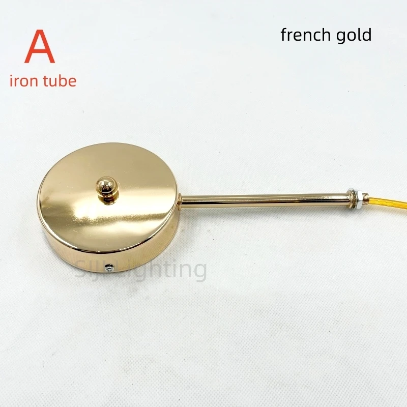 Iron Lamp Base Light Fixture Shifter Ceiling Plate with Flexible Pipe Ceiling Rose Iron Tube Lamp Positioner Interchangeable DIY