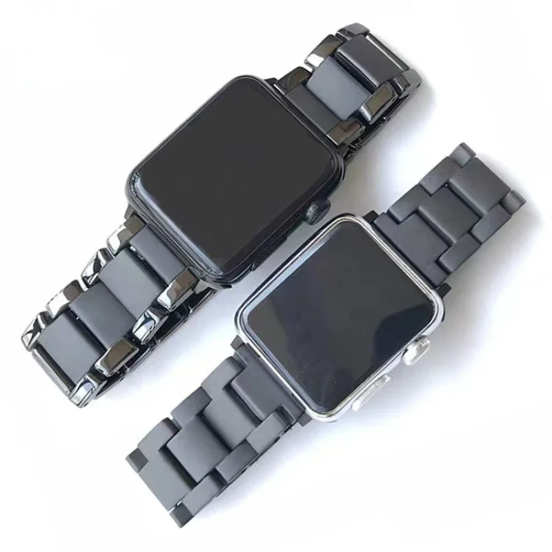 

Керамический ремешок для Apple Watch Band Ultra/2 49 мм 10 42/46 мм 9 8 7 45 мм 41 мм, браслет Correa для iWatch 6 5 4 3 SE 44 мм 42 мм 40 мм