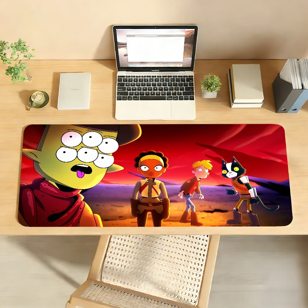 Anime F-Final S-Space Mouse Pad Non-slip Locking Edge DeskMat PC Laptop Accessories Rubber Office Keyboard Large Game XXL Carpet