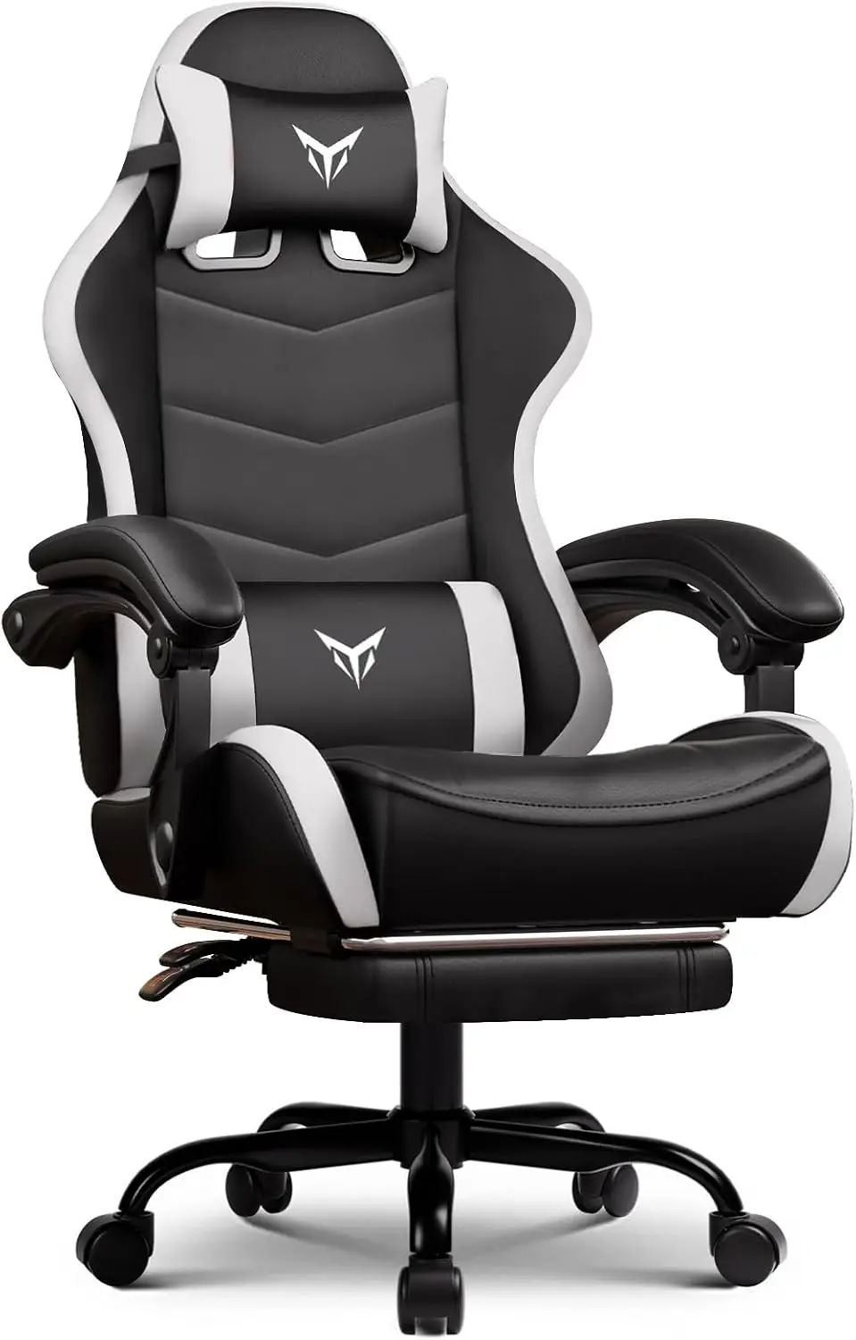 Gaming Chair High Back Computer Chairs with Foot Rest for Adults, Ergonomic Height Adjustable Recliner Chair 300lbs with Linkage