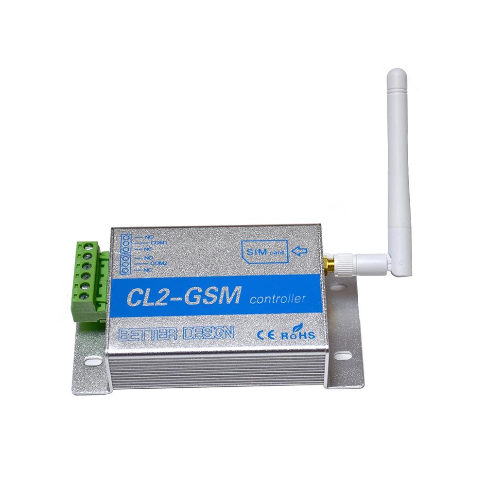 Wireless GSM SMS Remote Controller Smart Switch Module CL2-GSM 2 Way Relay Output for Automatic Swing Sliding Gate Door Opener