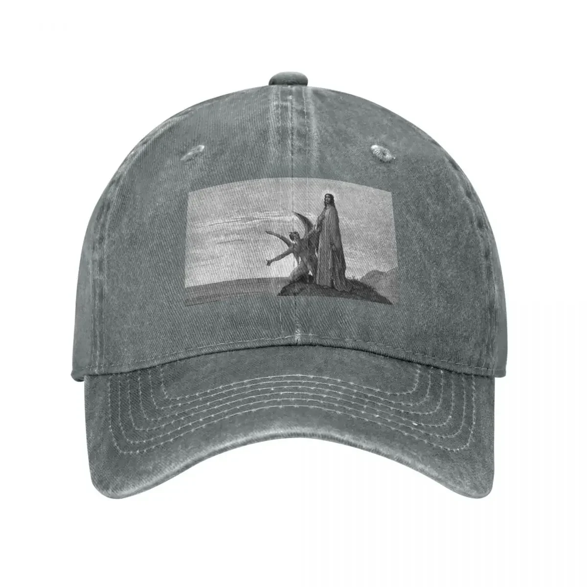 High Res Gustave Doré The Temptation of Christ 1866 Baseball Cap custom Hat Trucker Cap fashionable Men Caps Women's