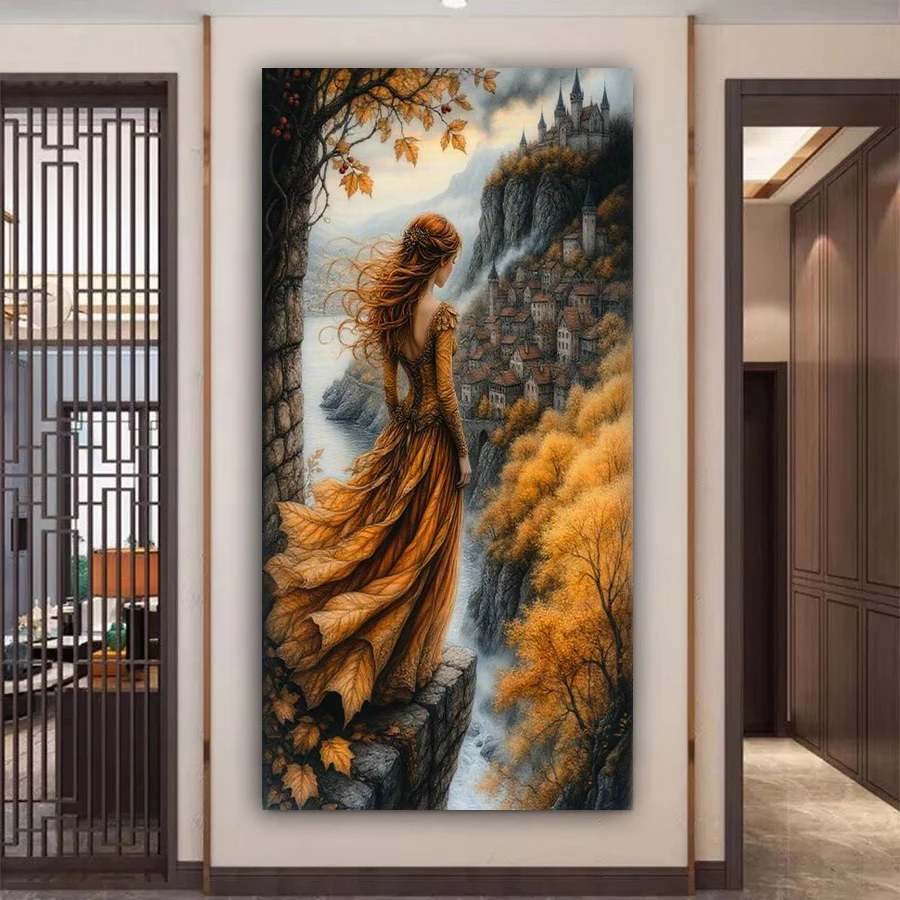 

Fairy Castle Diy Diamond Painting New Collection 2026 Large Size Angel Baby Full Square Round Drill Mosaic Embroidery Picture