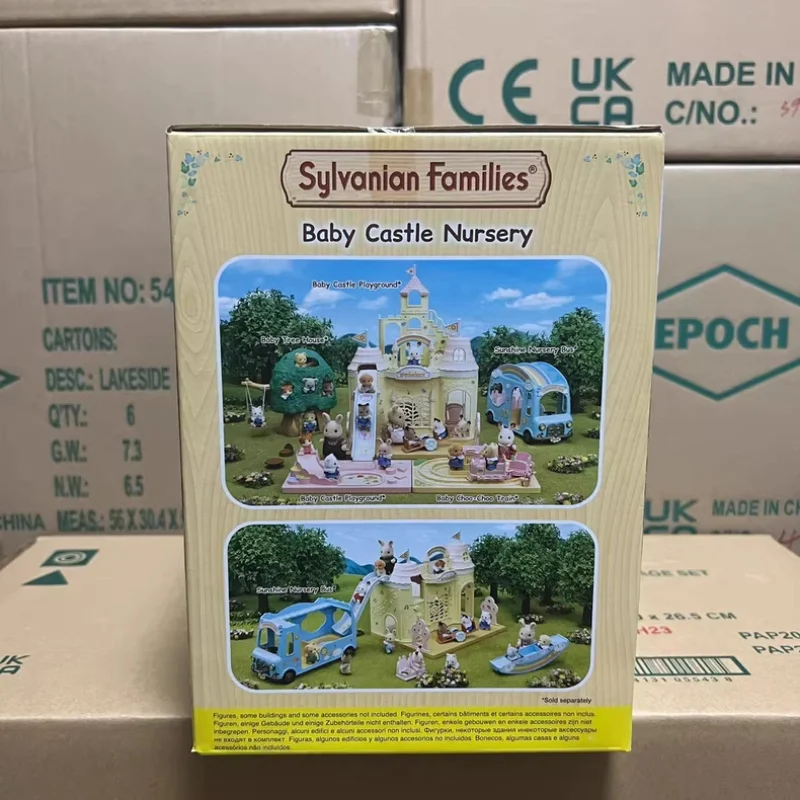 Sylvanian familias casa en miniatura Calico Critters niña niños juguetes niña figuras de Anime muñeca bebé Castillo juguetes para guardería para niños