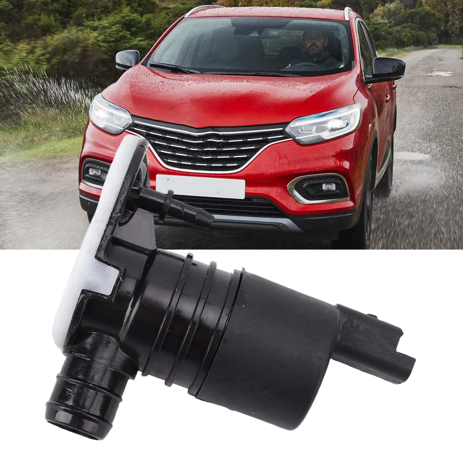 La bomba limpiaparabrisas delantero del coche garantiza un flujo de agua suave de larga duración 289209776R reemplazo para Kadjar Clio V