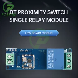 Bluetooth proximity switch 1 channel relay module automatically senses when the phone approaches to unlock