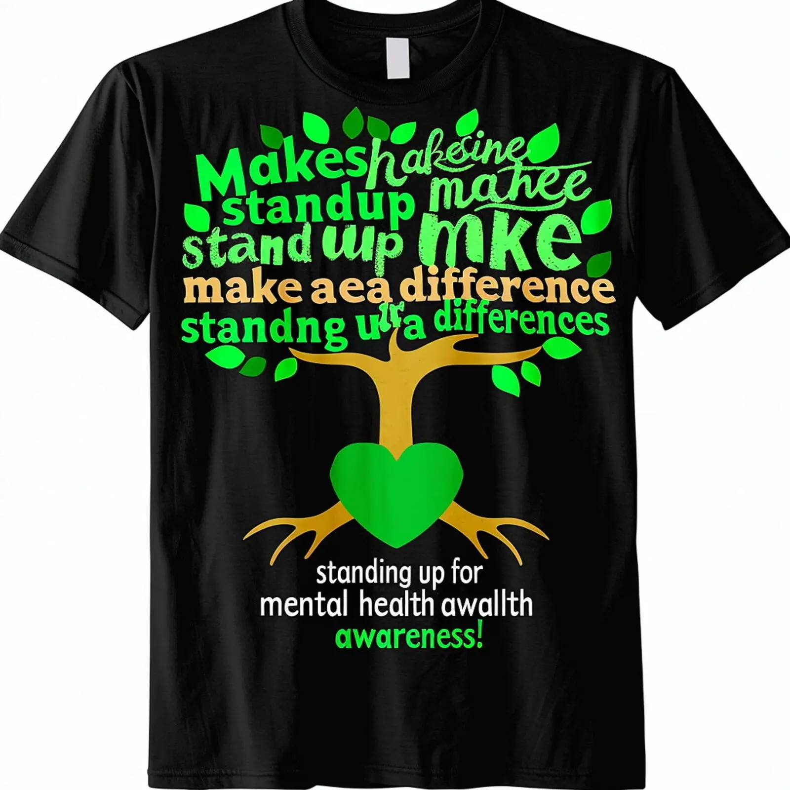 

Your Cause with This Mental Health Awareness Black Tee