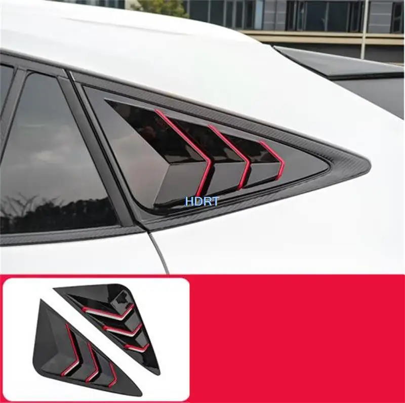 Car Styling Accessories For Toyota Harrier Venza 2021 + Rear Window Blind Shades Frame Louver Cover Exterior Sticker Trim Part