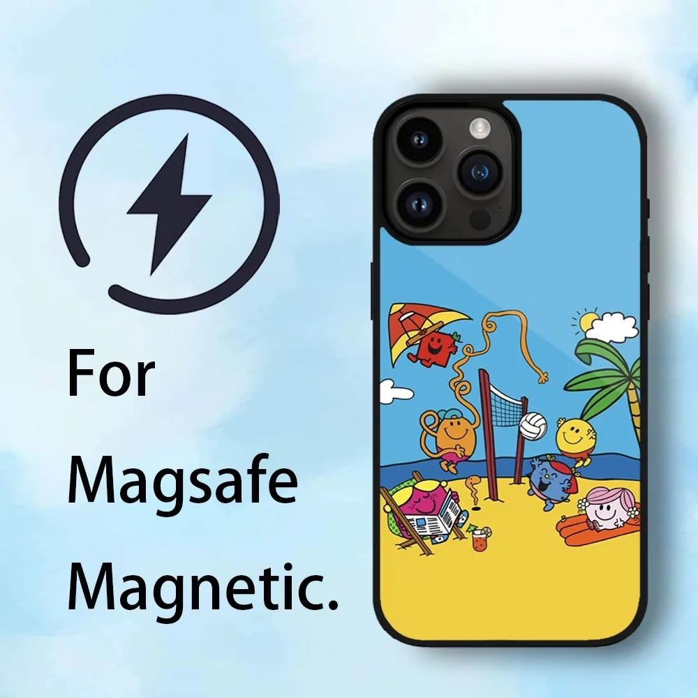 Cartoon Mr. Men Little Miss Phone Case For iPhone 11 12 13 14 15 Max Plus Phone Magnetic for Macsafe Cases Cover