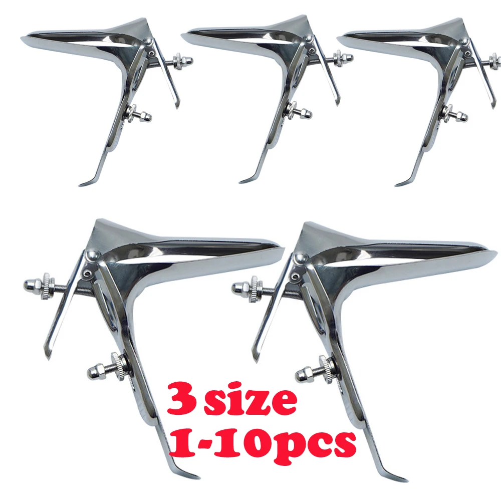 1-10pcs Stainless Steel Speculum Reusable Vaginal Speculum for Office Gynecology and Home reusable Vaginal Speculum