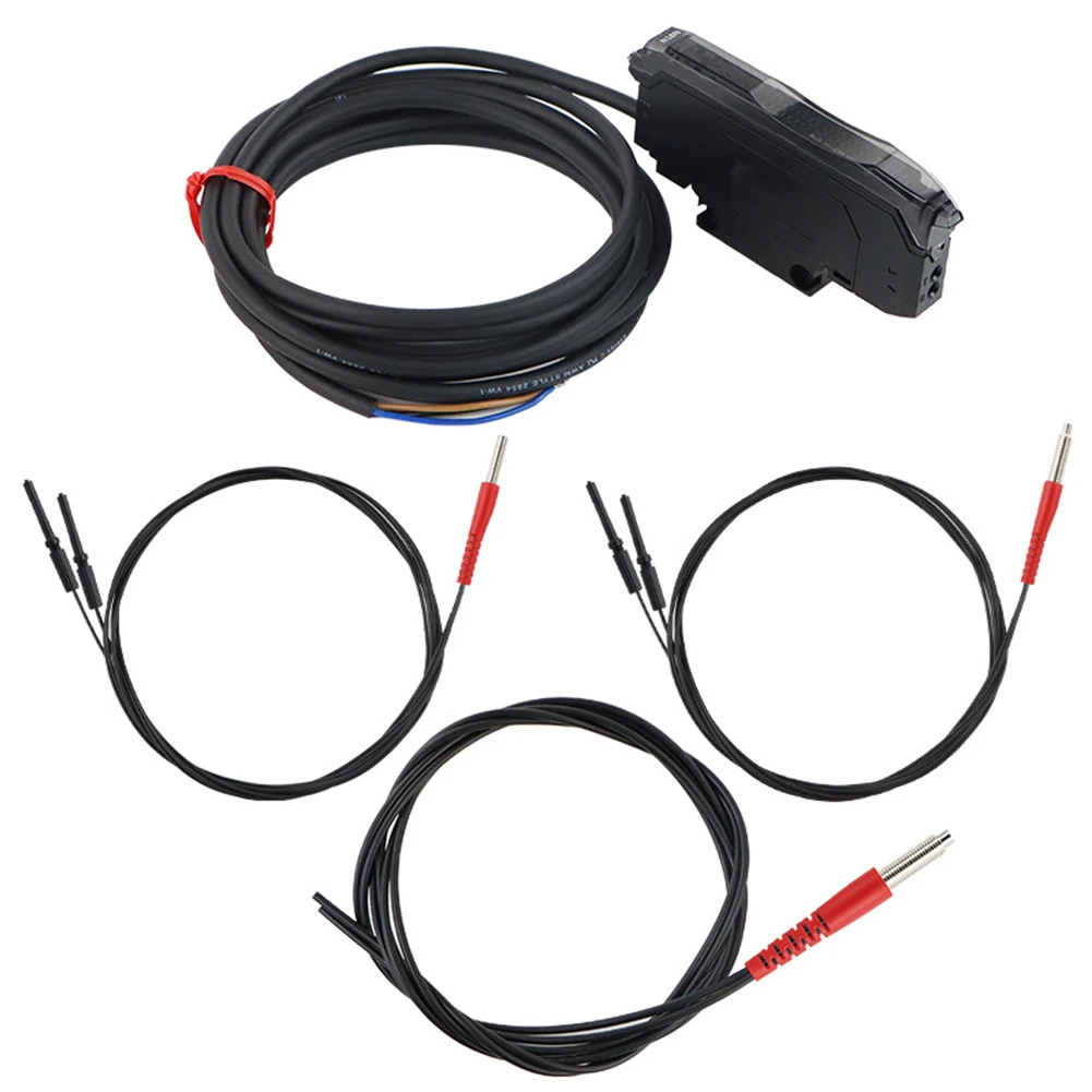 For M3 -M6 Fiber Optic Sensor Pstainless Steel Probe Induction Photoelectric Switch Power Tools Replacement Sensor Spare Parts
