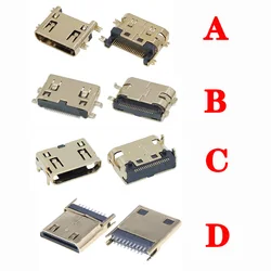 10pcs Mini HDMI-compatible Male Female Connector SMD 19 pin Reflow Solderable Right Angle Surface Mound PCB Rohs Receptacle