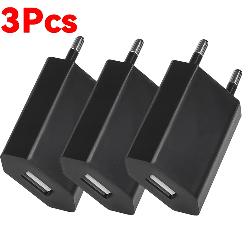 1-5 Stuks Universele 5V 1A Eu Plug Usb Home Reizen Mobiele Telefoon Oplader Voor Samsung Xiaomi Redmi huawei Oplader Power Wall Adapter