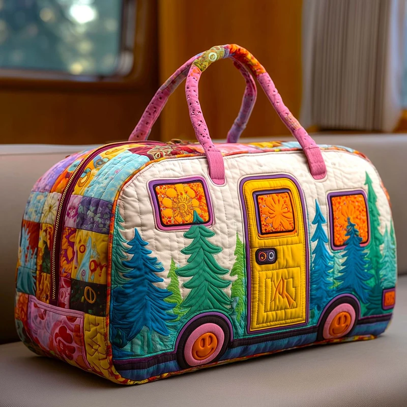 Naked Eye 3D Bus Series Travel Bag Cartoon Anime Fashion Printing Hiking Camping Leisure Handbag Beach Training Sports Bag Toy