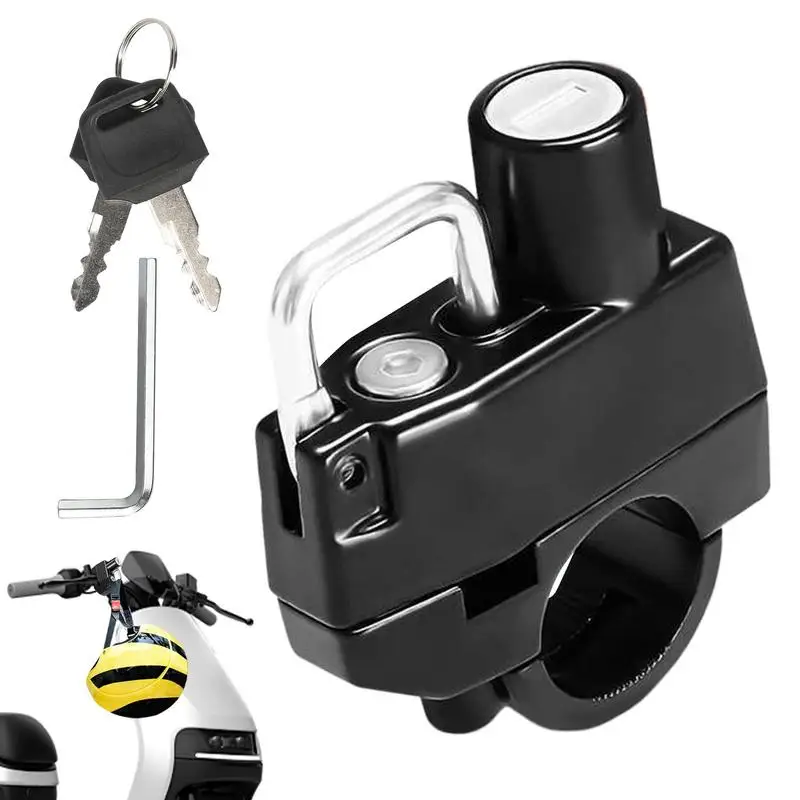 

Bikes Helmet Lock Anti-Theft Helmet Security Lock With 2 Keys Helmets Lock Anti-Theft Motorbike Helmets Accessories Anti Theft