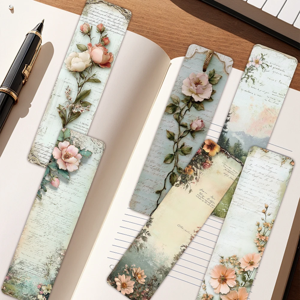 30pcs vintage landscape bookmark new year gift Back to school book decorative cards reading label Stationery Gifts for Book Club