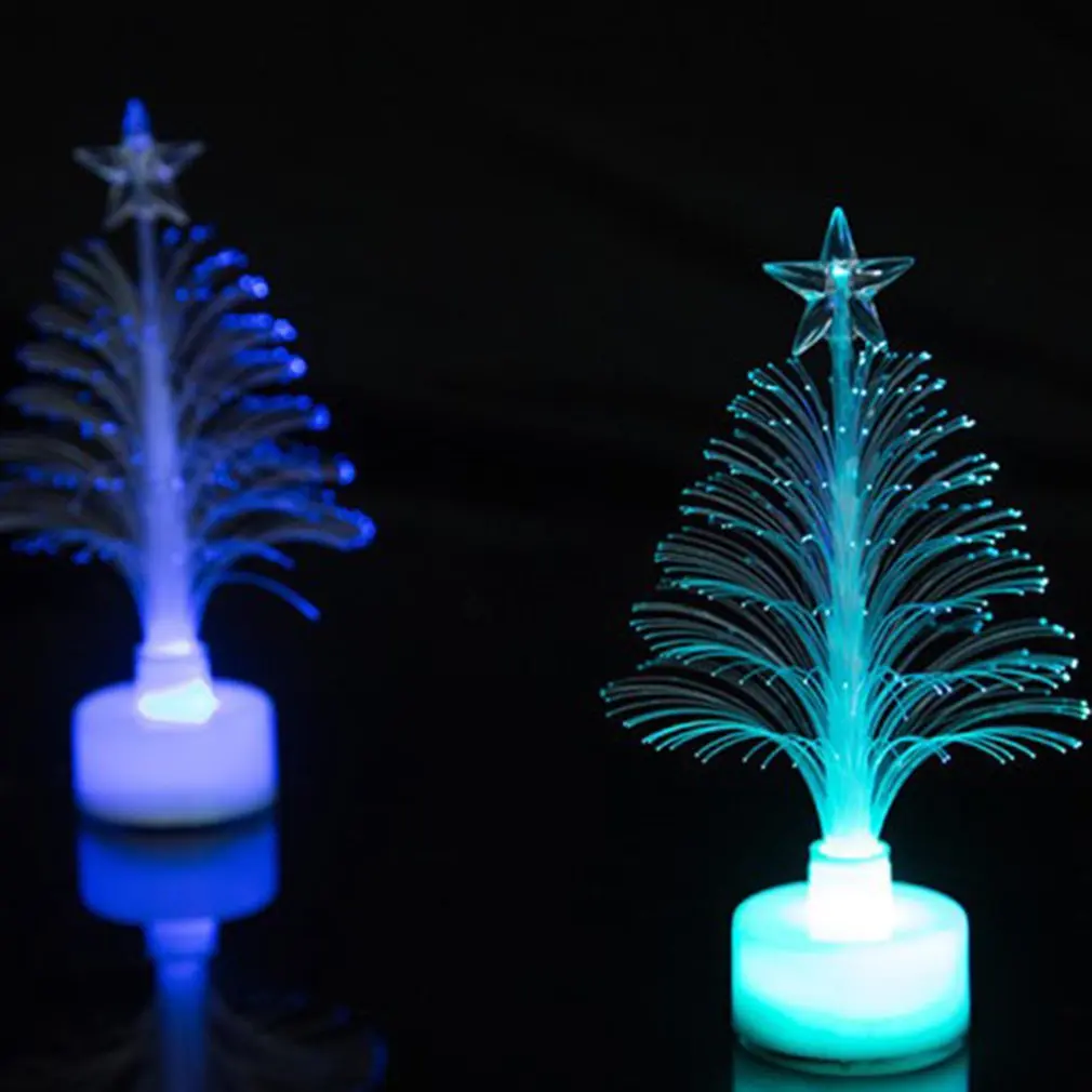 Colorido LED Christmas Tree Night Light, Xmas Glitter Lamp, Home Party Decoração, Presente Romântico, Ano Novo