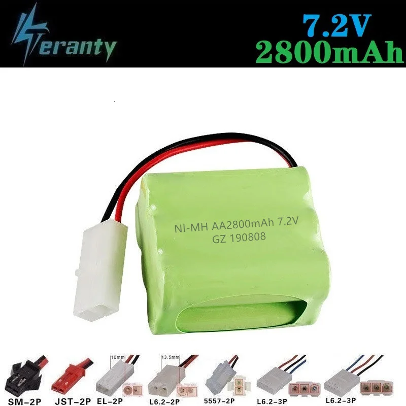 (Model T) 7.2v 2800mah akumulator NiMH do zabawki zdalnie sterowane zbiorniki samochodowe pociągi Robot łódź pistolet Ni-MH AA 700mah 7.2v