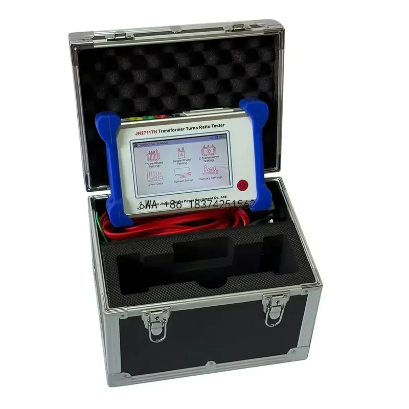 Wmwmnu for TTR Meter Neutral Point Handheld Three Phase Transformer Turns Ratio Tester with High Low Voltage Reversal Alert