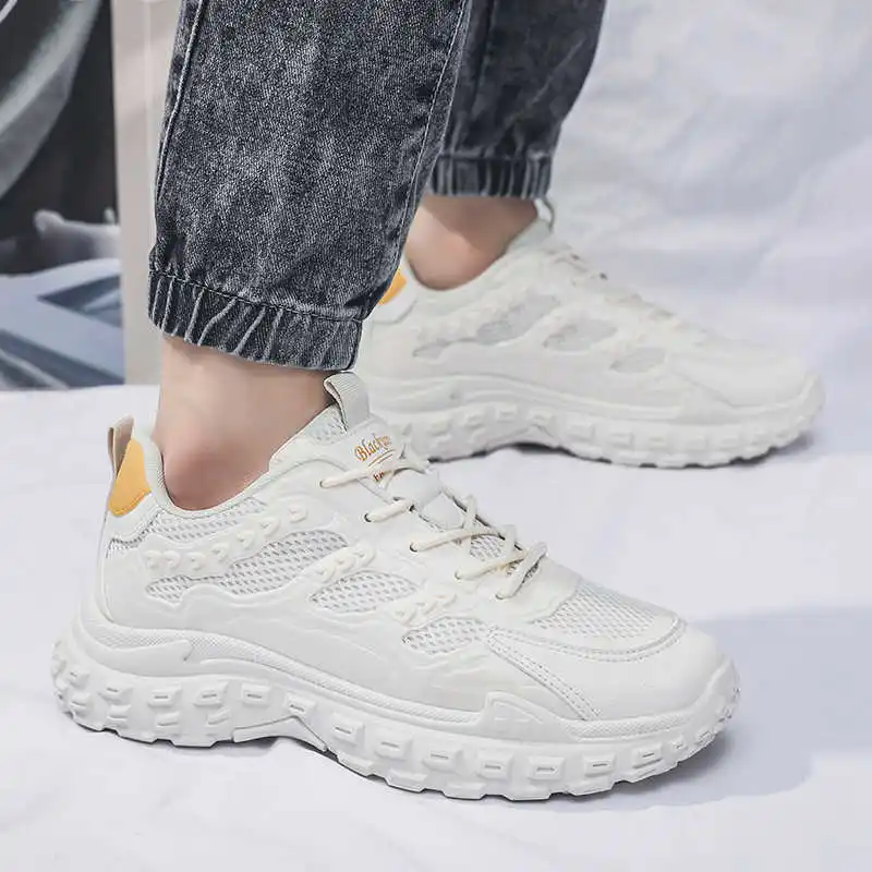 Lace-up Rubber Sole Woman's Chinese Shoes Woven Top Quality Teenage Fashion Sneakers Sports Second Hand Wholesale To Resell - Image 4
