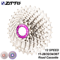 ZTTO 12 Speed Road Bike Ultralight Cassette 12s 11-28T 12s 32T Flywheel 12 Speed 11-34/36T Freewheel Sprocket 12S Gravel K7