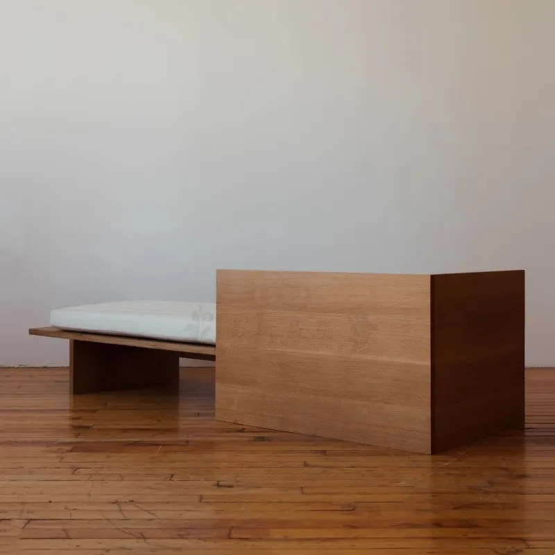 all-solid wood sofa wabi-sabi style living room modern simple small apartment Japanese-style solid wood sofa 4