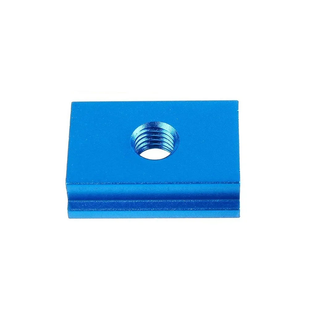 

Aluminum Alloy Red/Blue 10Pcs 25mm M8 T Slot Nut Slider For Dedicated T Track Table Saw/Drill Workbench DIY Woodworking Use