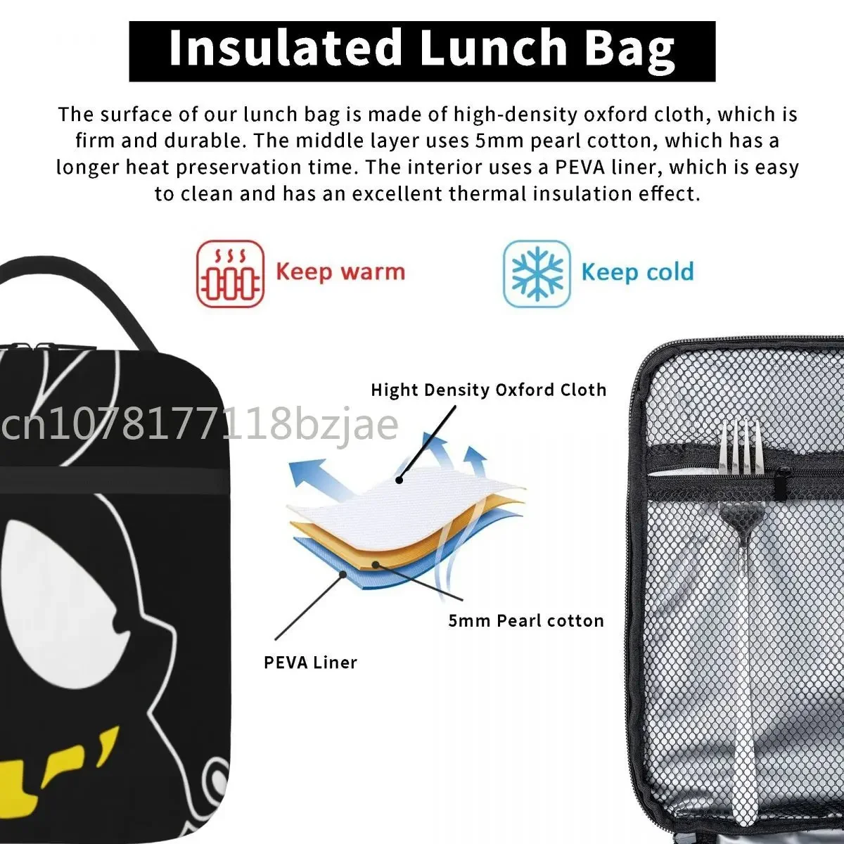 P Chan Angry Ranma 1 Lunch Tote Lunch Bags Cute Lunch Bag Box Thermal lunch box bag  lunch bags for women