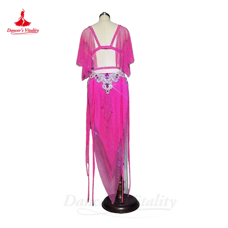 Belly Dance Costume for Women Custom Senior Bra Top+short Skirt 2pcs Adult Children Oriental Belly Dancing Performance Outfit